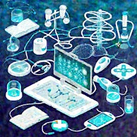 isometric illustration of a laptop and other devices