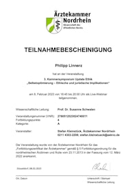 a certificate with the name telenambeschingung
