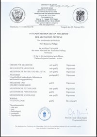 a certificate with the name of a company